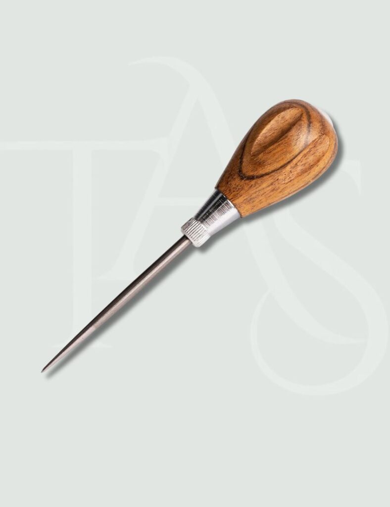 Sewing awl tool for marking fabric and punching holes