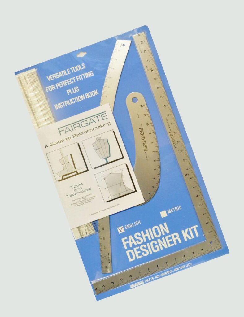 Fairgate Fashion Designer Kit with rulers and patternmaking tools