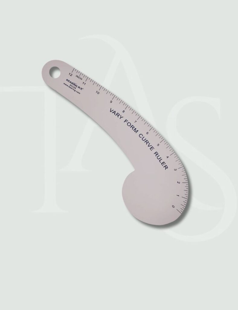 Styling curve ruler for sewing pattern drafting and garment design