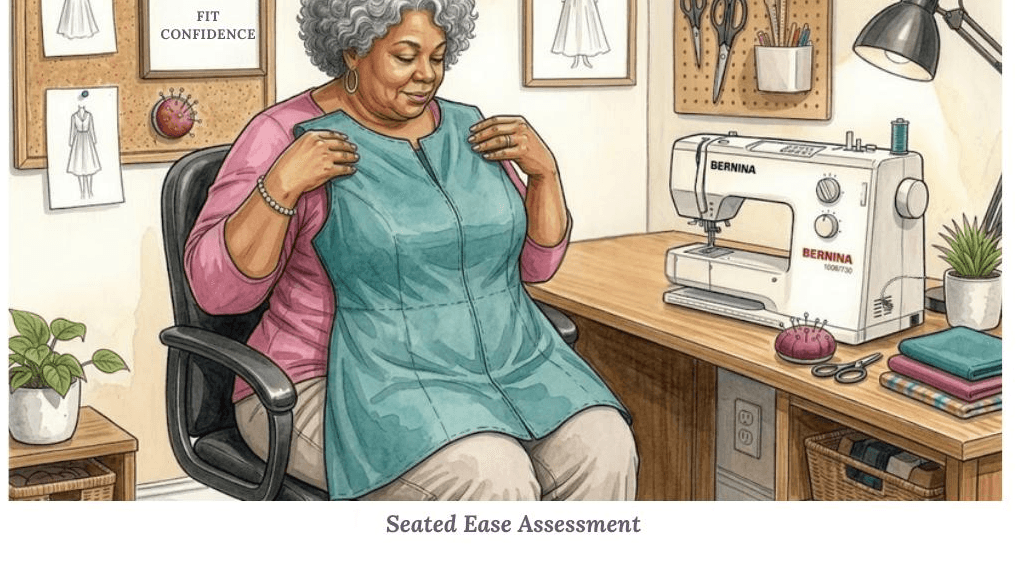 Seated ease assessment illustration